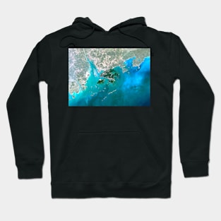 Hong Kong and Macao, satellite image (C003/5654) Hoodie